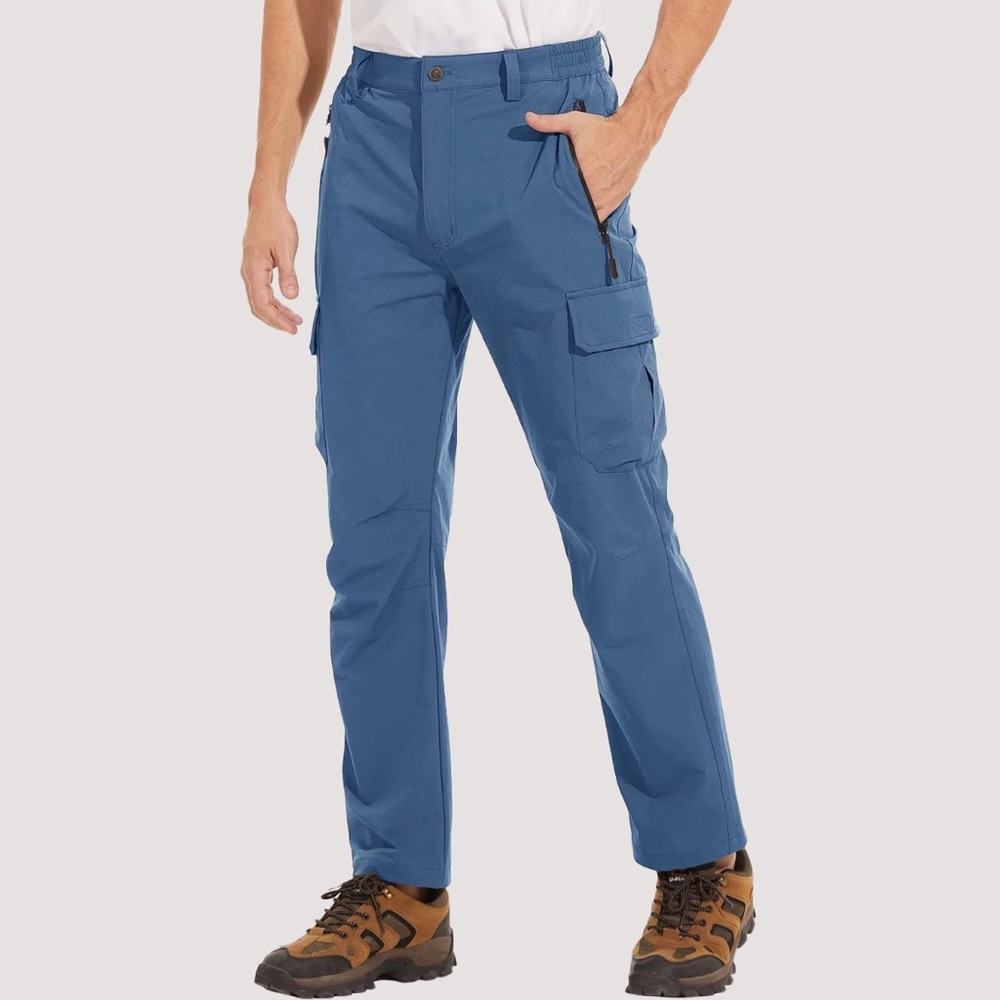 MagcoMsen Men's Water Resistant Stretch Straight Leg Cargo Pant